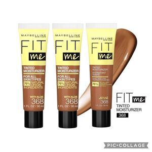 Lot of 3 368 Maybelline Fit Me Tinted Moisturizer + Aloe